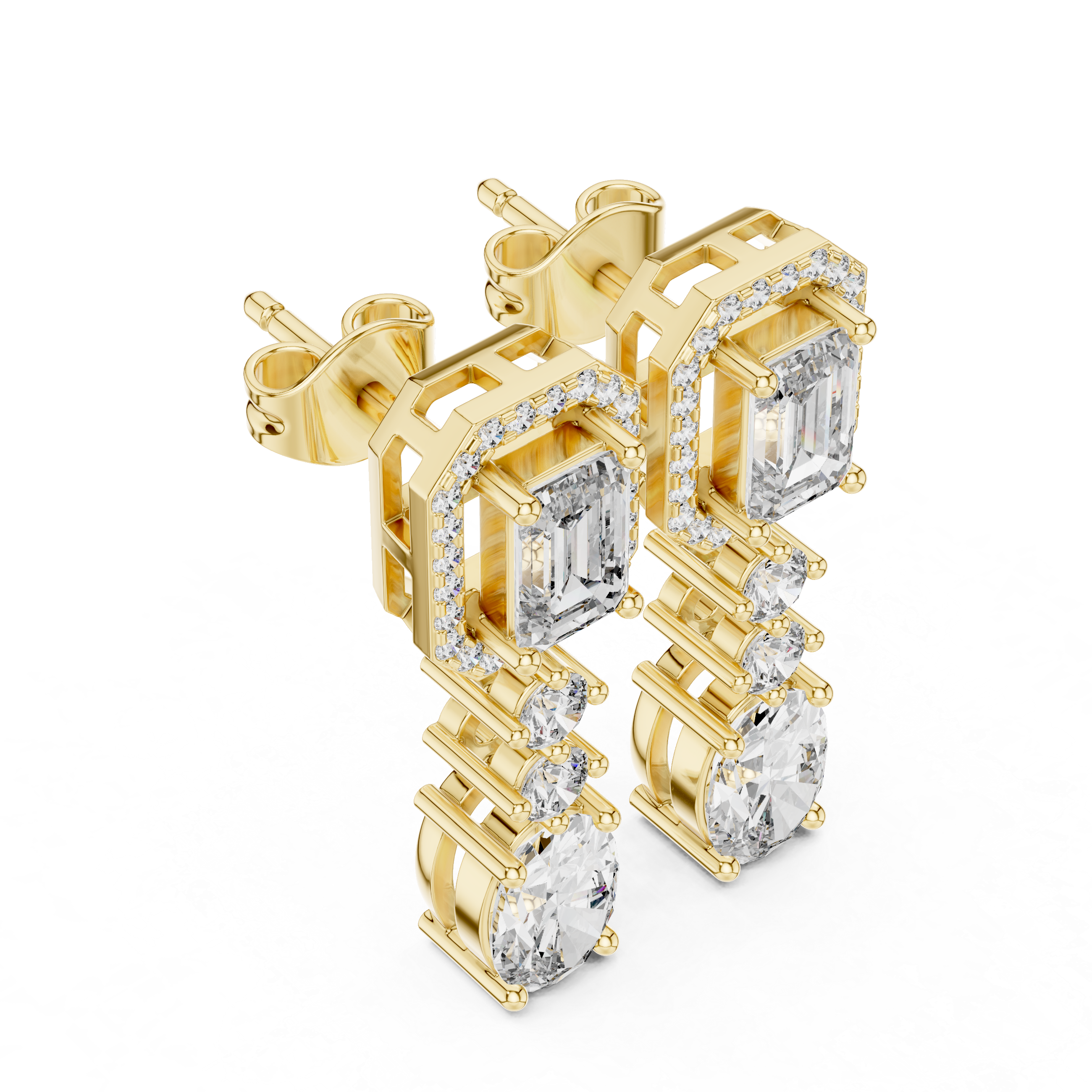 Alpha Diamond Earring