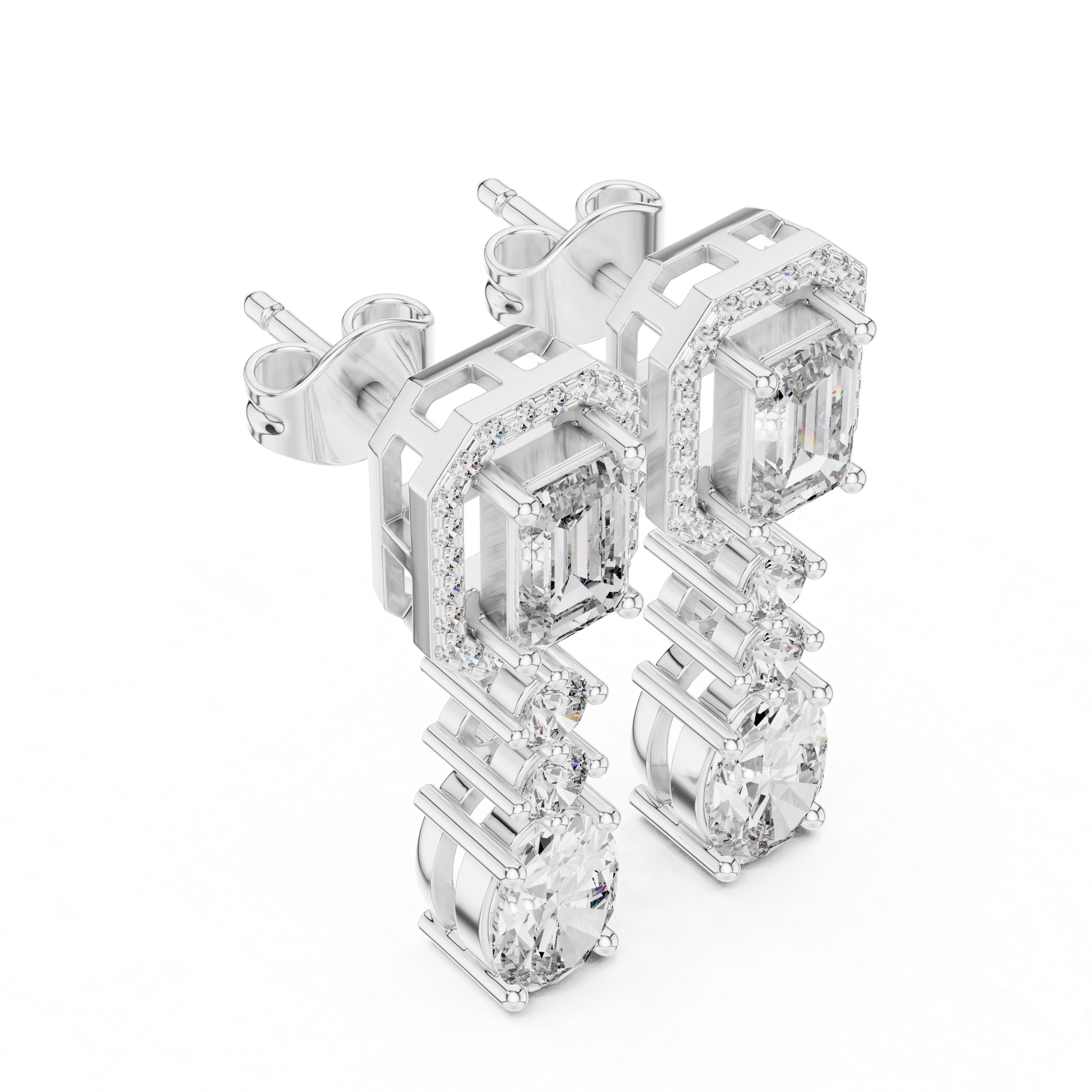 Alpha Diamond Earring