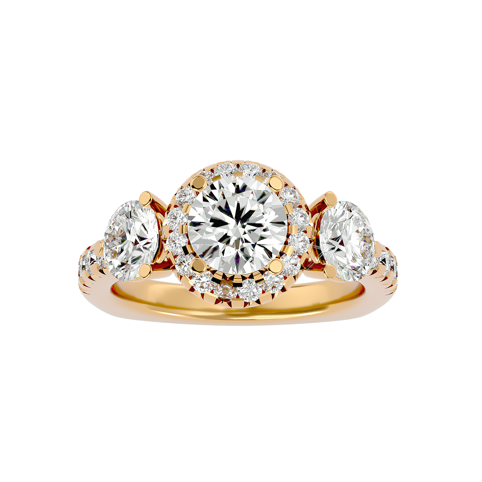 Jacqueline Three Stone Ring