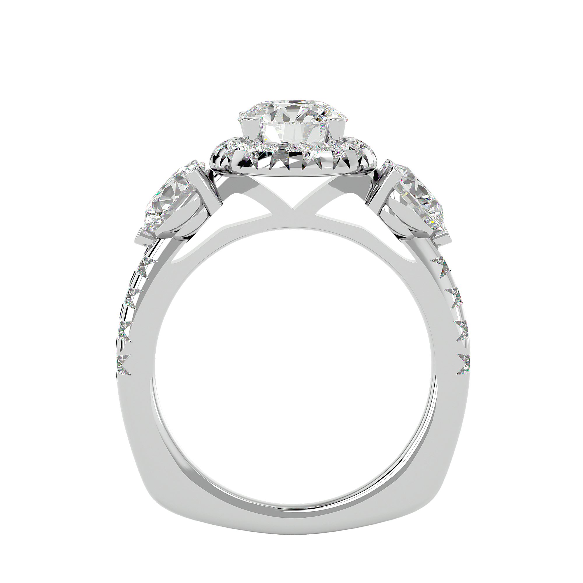 Jacqueline Three Stone Ring