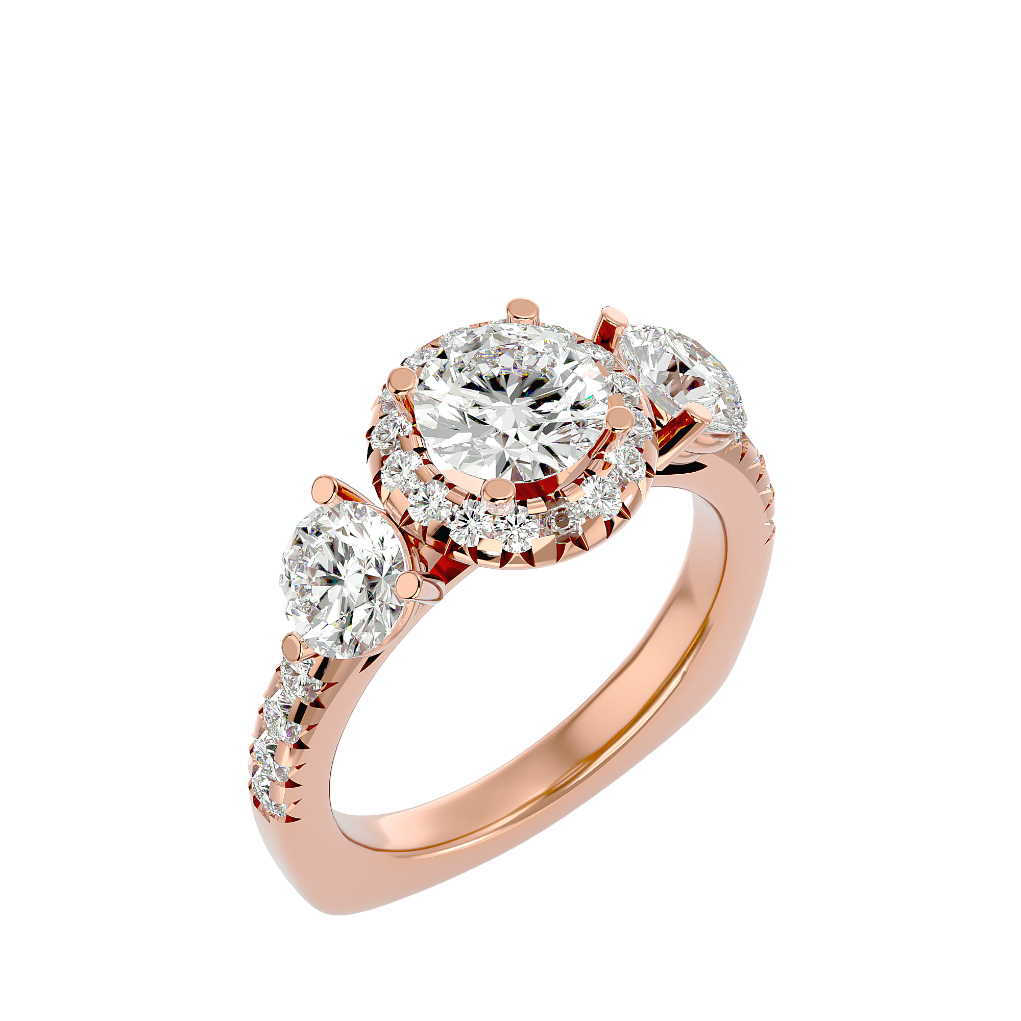 Jacqueline Three Stone Ring