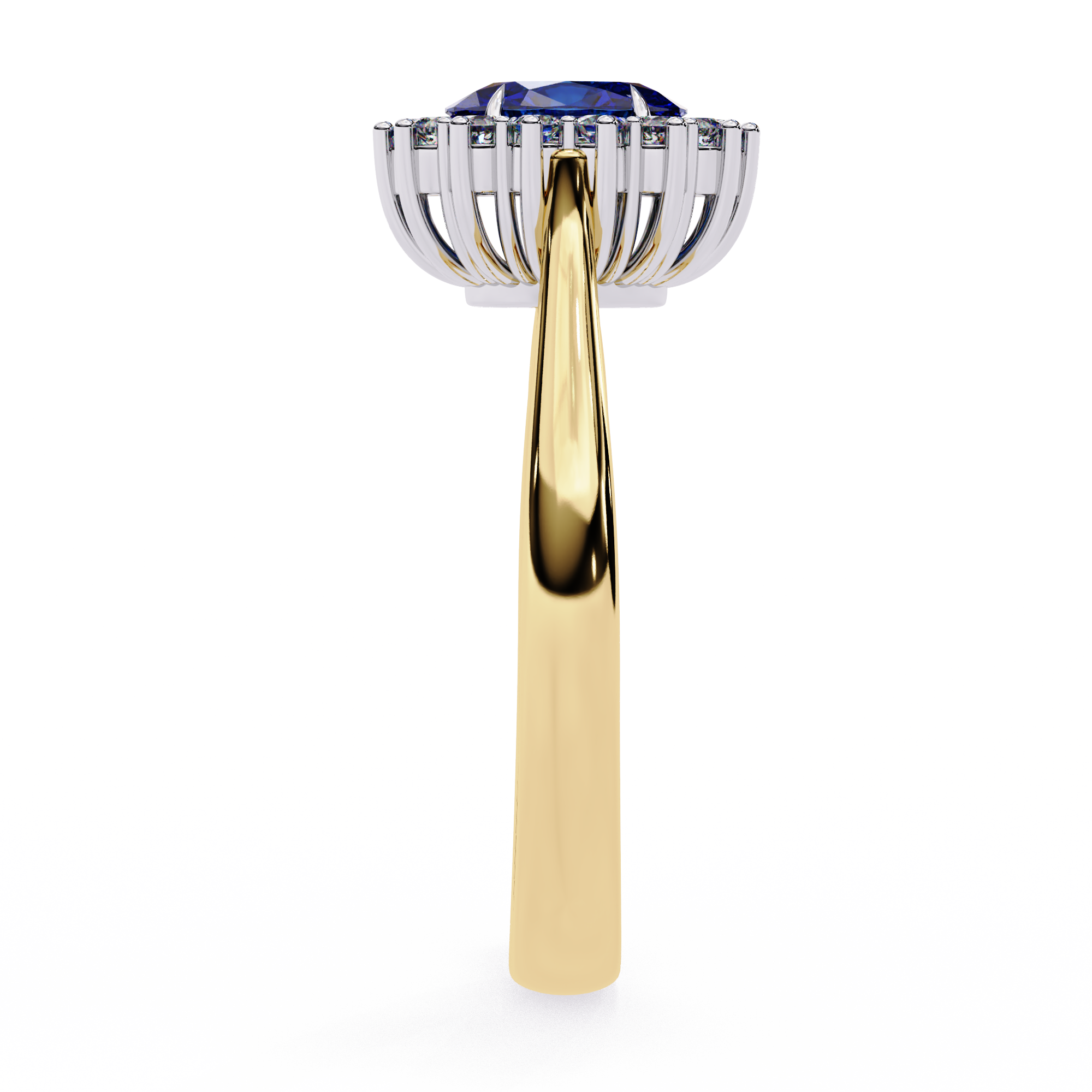 Violet Solitaire Ring