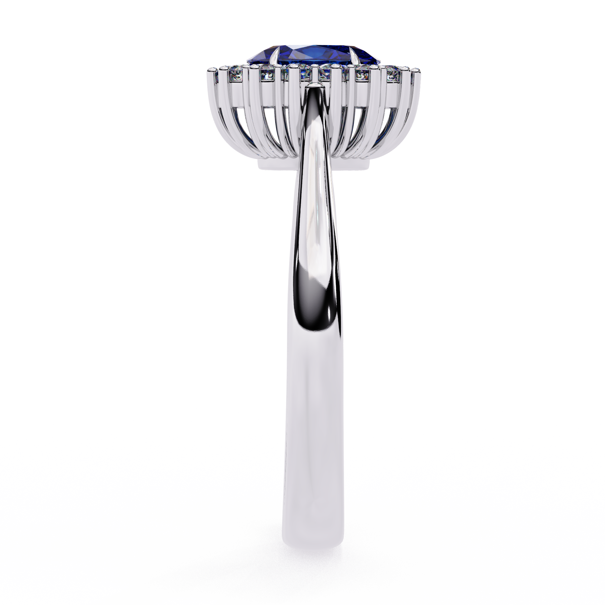 Violet Solitaire Ring