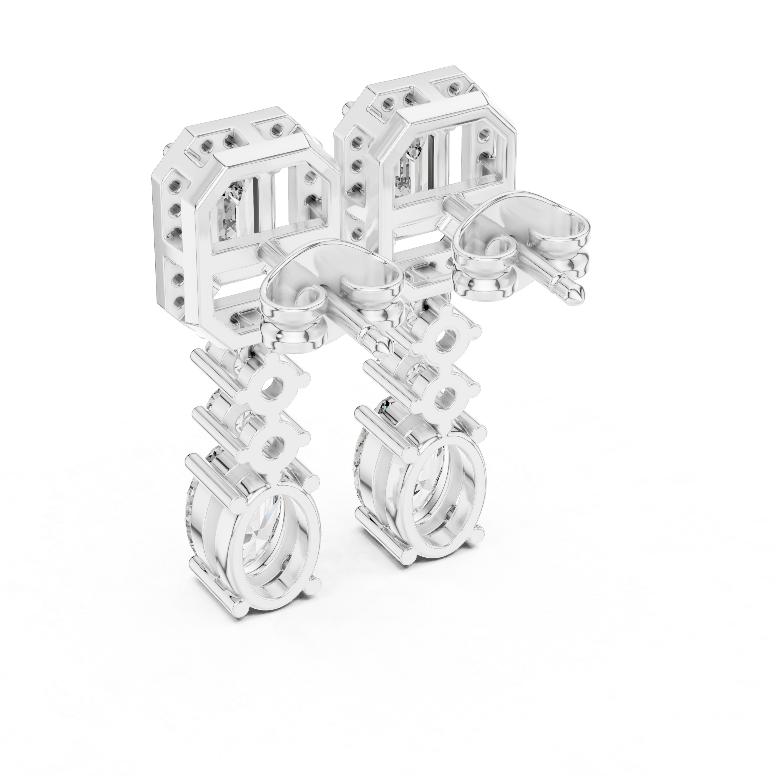 Alpha Diamond Earring