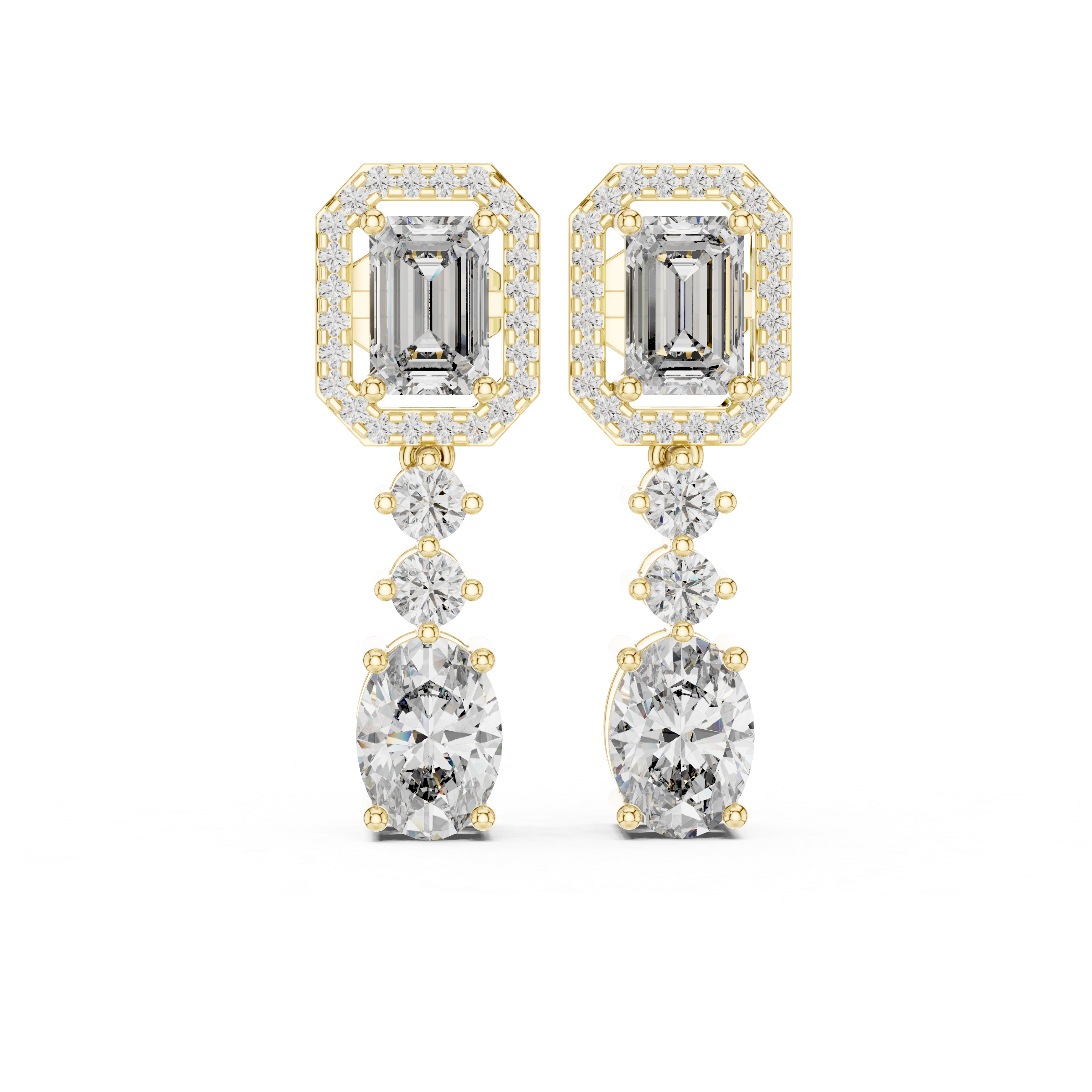 Alpha Diamond Earring