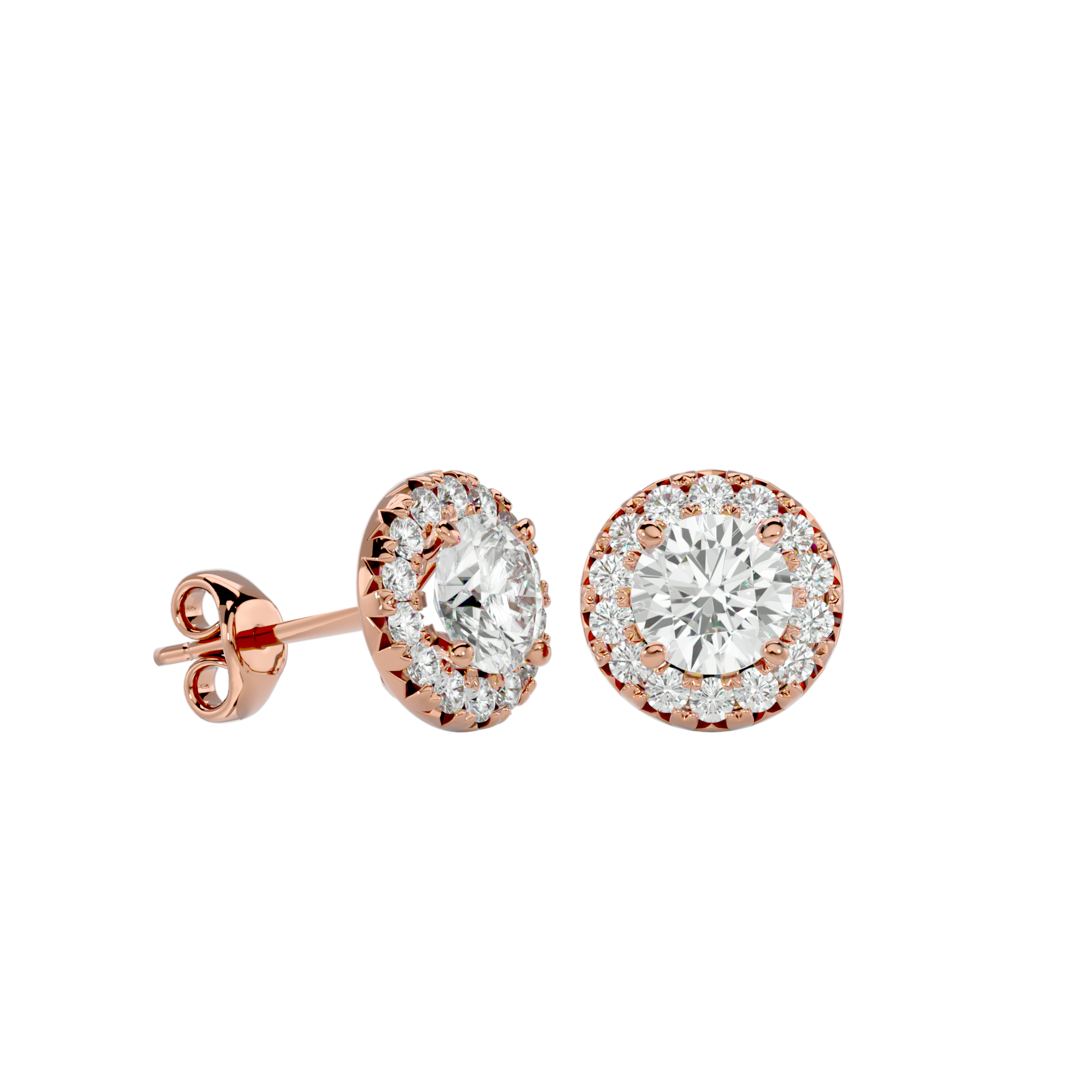 Omega Solitaire Earring