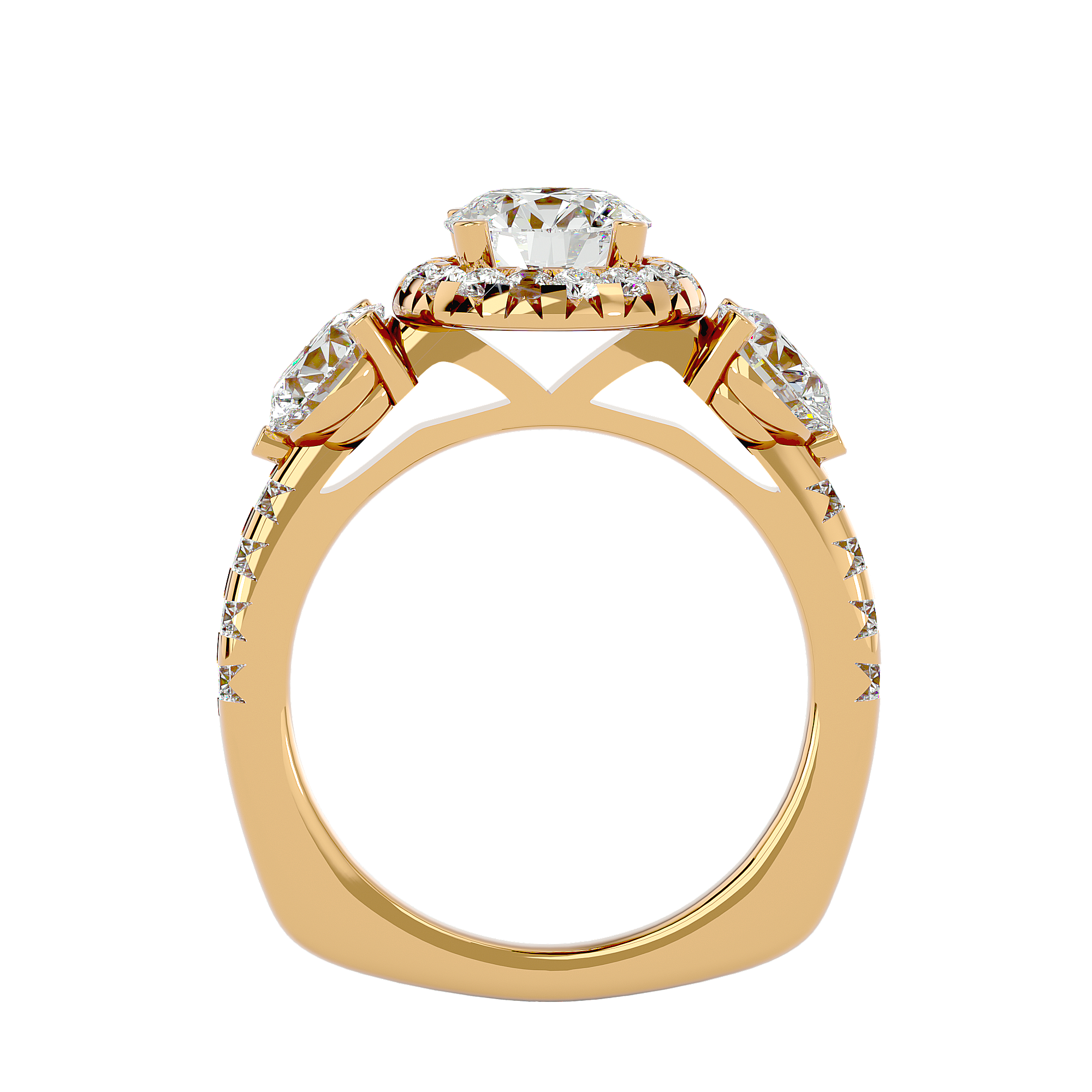 Jacqueline Three Stone Ring